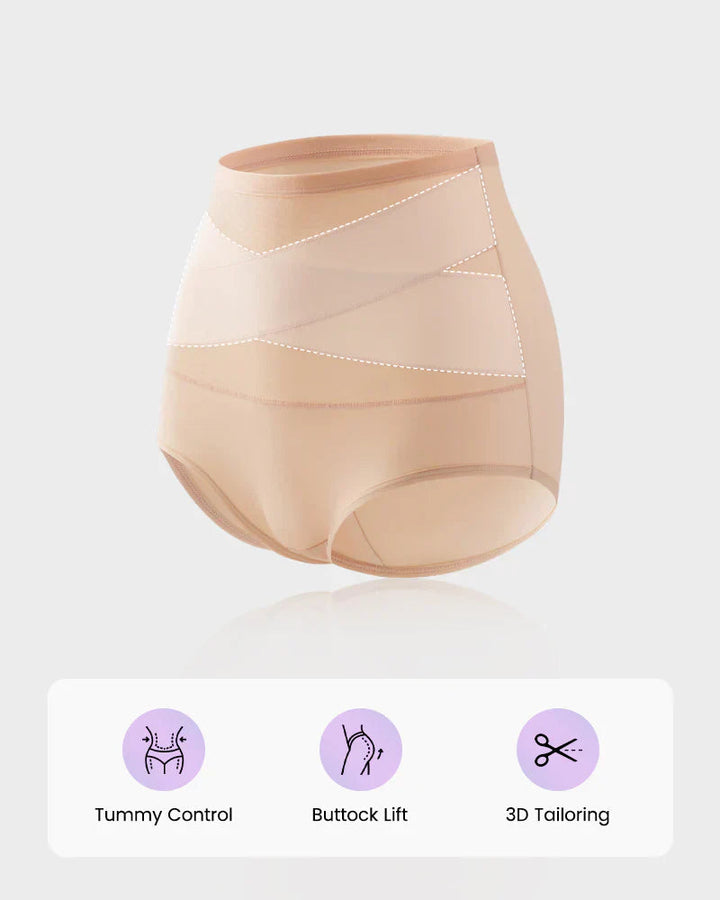 Silhova – High-Waist Cross-Compression Tummy Control Panties + 1+1  FREE