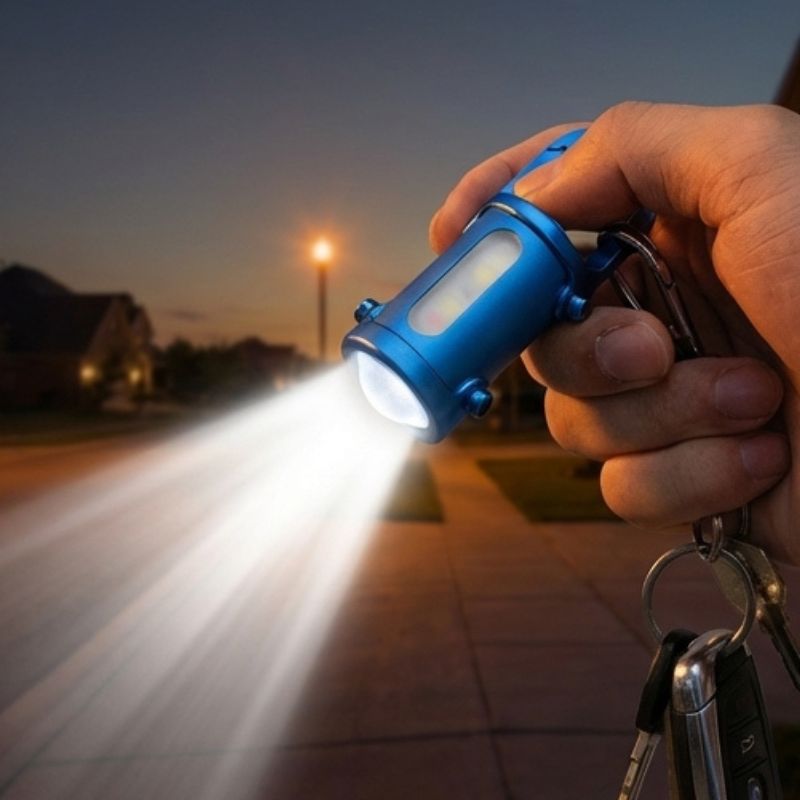 Torchix™ – 1200LM 3-in-1 Keychain Flashlight with Power Bank, 7 Brightness Modes, Waterproof + 50% OFF