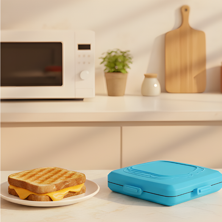 Crispwell™ – Microwave Grill &amp; Sandwich Maker for Crispy Paninis in Minutes + 50% OFF