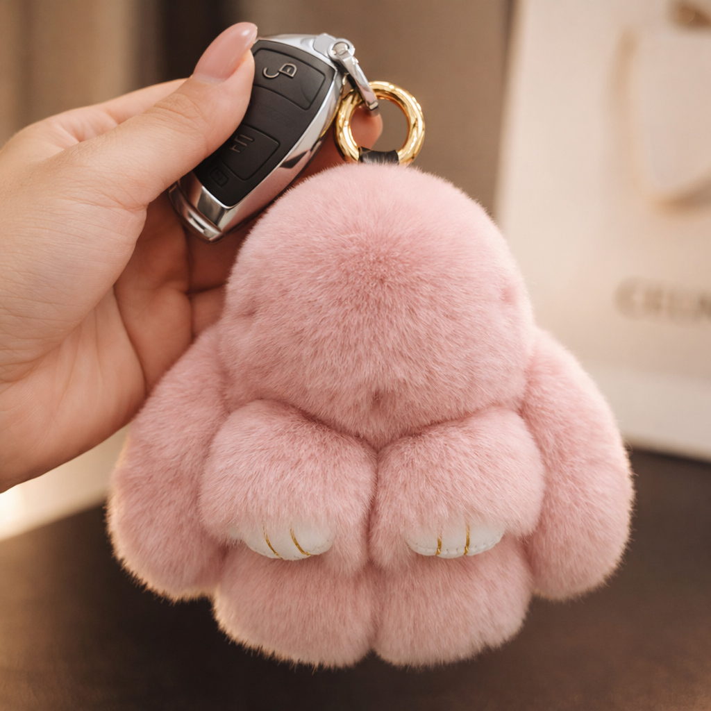 Velvetpaw™ – Ultra-Soft Plush Bunny Keychain with Collectible Tin Gift Box + 50% OFF