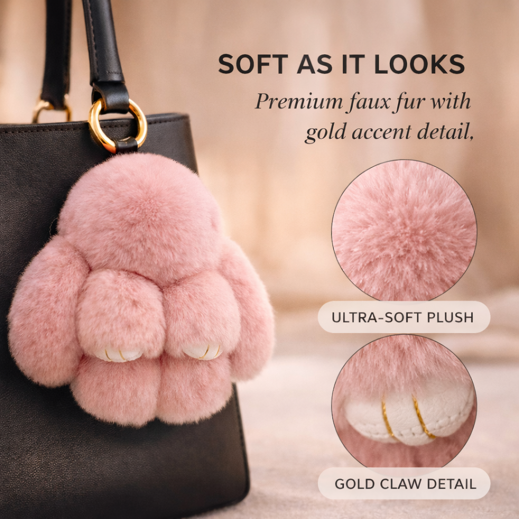 Velvetpaw™ – Ultra-Soft Plush Bunny Keychain with Collectible Tin Gift Box + 50% OFF