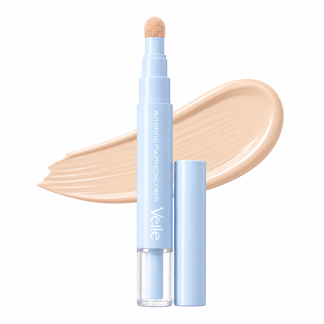 Saemi™ – 3-Color Pen Concealer with Soft Puff Applicator for Dark Circles, Acne Marks &amp; Dullness + 50% OFF