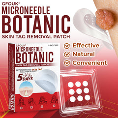 The AuraClear Skin Tag Patch - Botanic MicroNeedle Removal, Visible Results + 50% OFF