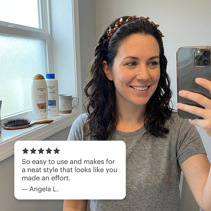 Coilbrook™ – 8-Clip Anti-Slip Weave Headband for Instant Braided Styles +  1+1 FREE
