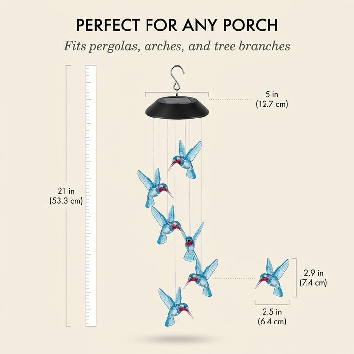 Duskcroft™ – Solar Hummingbird Color-Changing LED Garden Light + 50% OFF