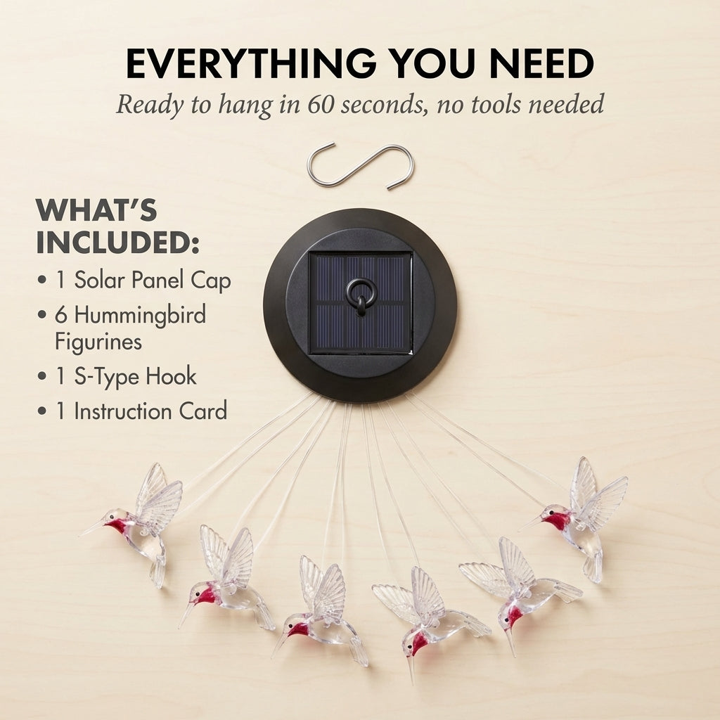 Duskcroft™ – Solar Hummingbird Color-Changing LED Garden Light + 50% OFF