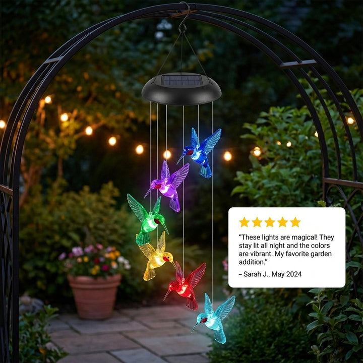 Duskcroft™ – Solar Hummingbird Color-Changing LED Garden Light + 50% OFF