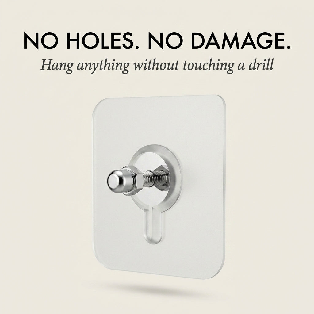 Gripholt™ – No-Drill Adhesive Screw Mount Wall Stickers + 50% OFF