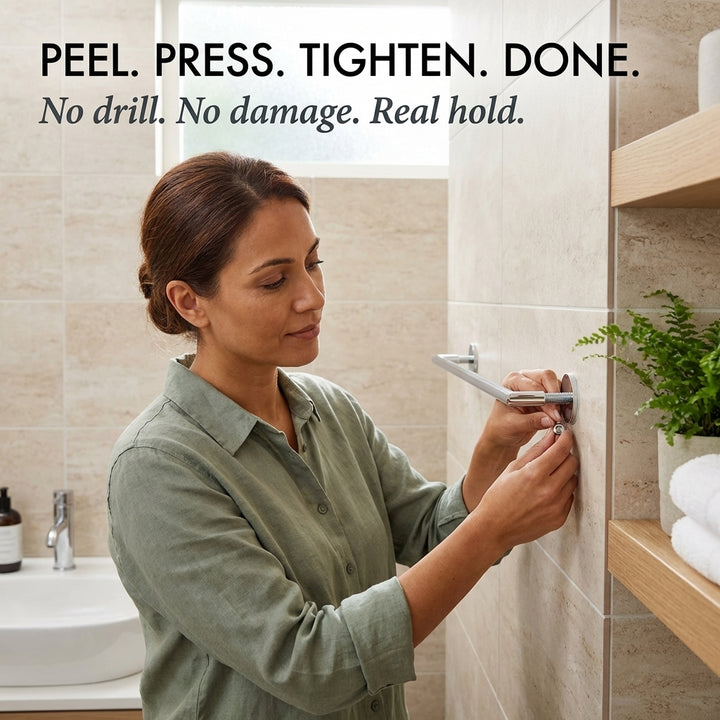 Gripholt™ – No-Drill Adhesive Screw Mount Wall Stickers + 50% OFF
