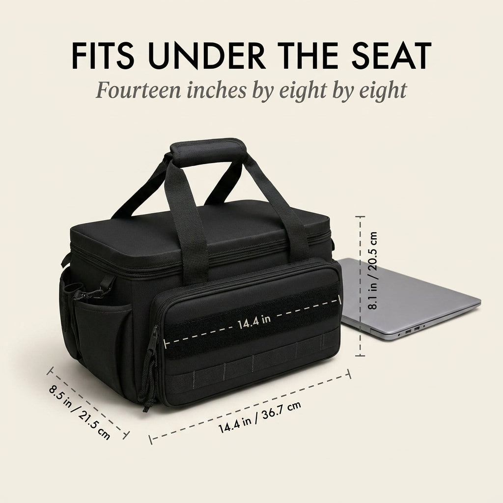 Haulcraft™ – Heavy-Duty Canvas Tool Bag with MOLLE Panel &amp; Padded Dual Handles + 50% OFF