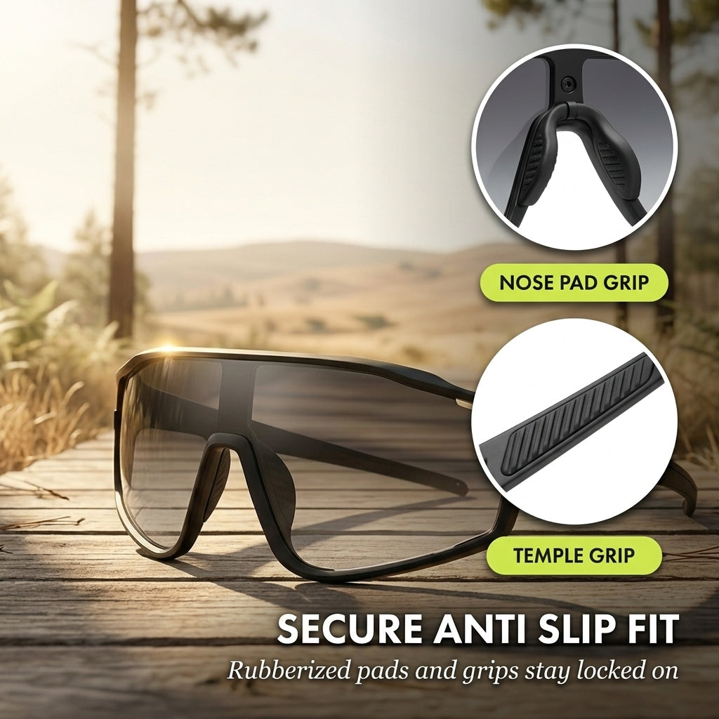 Arcshade™ – Photochromic Auto-Tint Shield Sunglasses with Anti-Slip Grip + 50% OFF