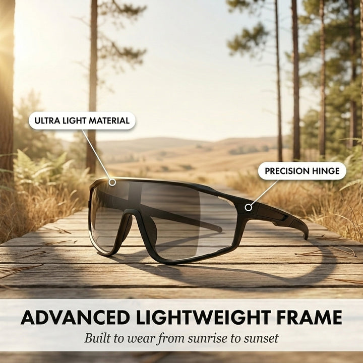 Arcshade™ – Photochromic Auto-Tint Shield Sunglasses with Anti-Slip Grip + 50% OFF