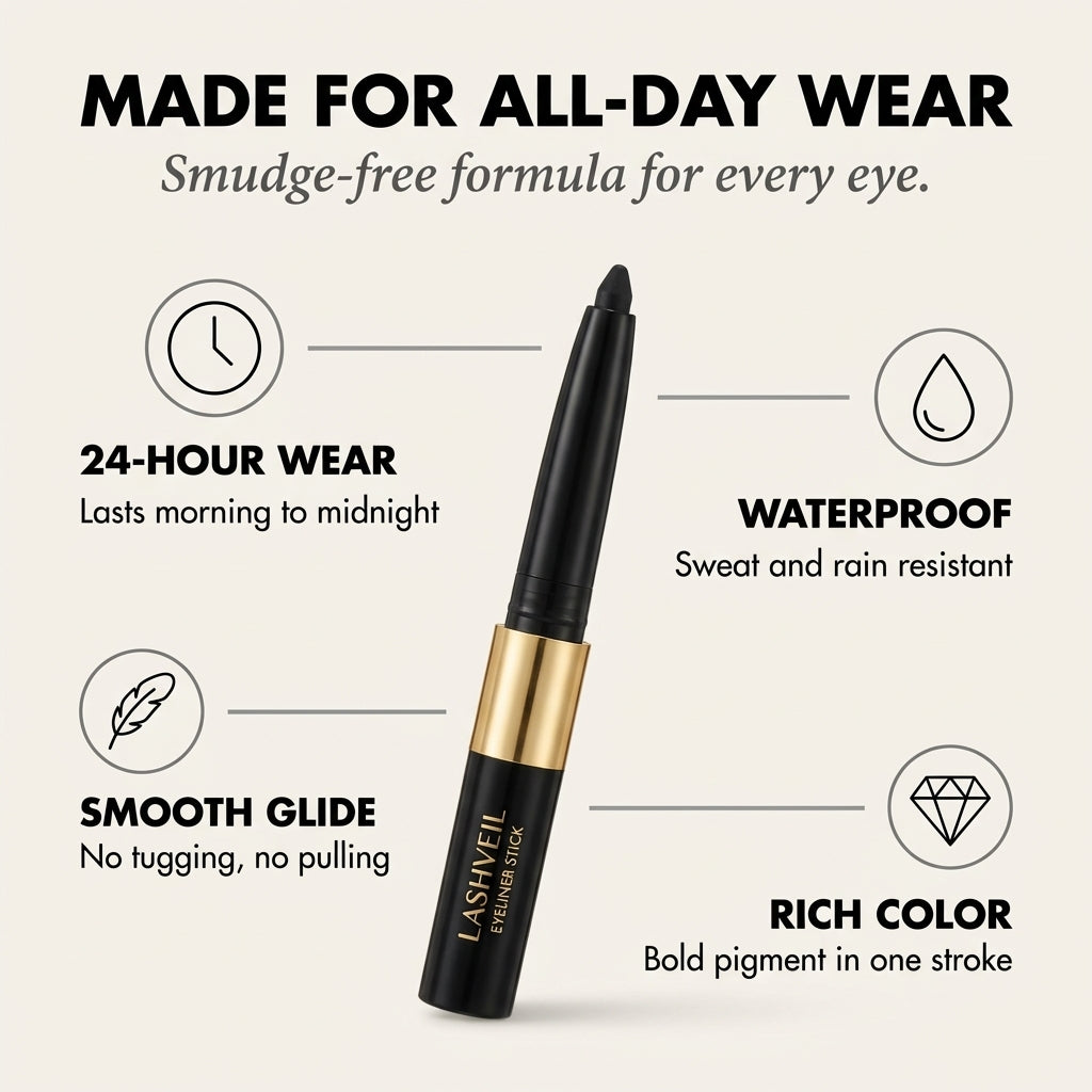 VelvetGlide Eyeliner - The Perfect Line, No Skills Needed - 50% OFF
