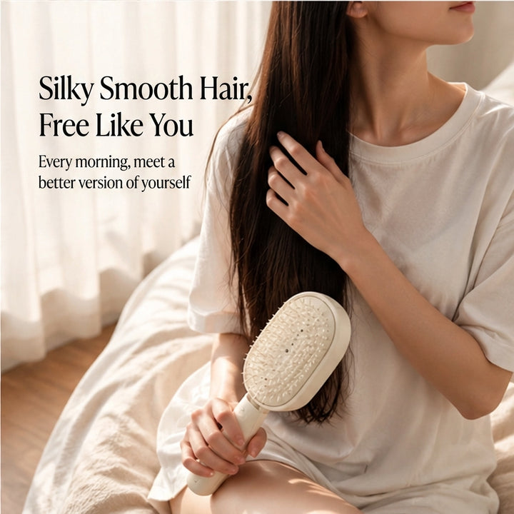 Glissette™ – 2-in-1 Misting Detangle &amp; Massage Hair Brush + 50% OFF