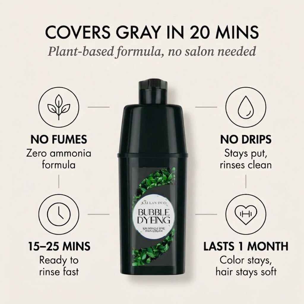 Silktone™ – Ammonia-Free Bubble Hair Dye | No Mess, No Fumes, Salon Color at Home + 50% OFF