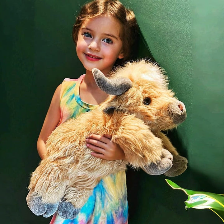 CozyCalm Weighted Cow Plush  – Soft Stuffed Animal for Kids &amp; Adults Non-Heated Sensory Toy + 50% OFF