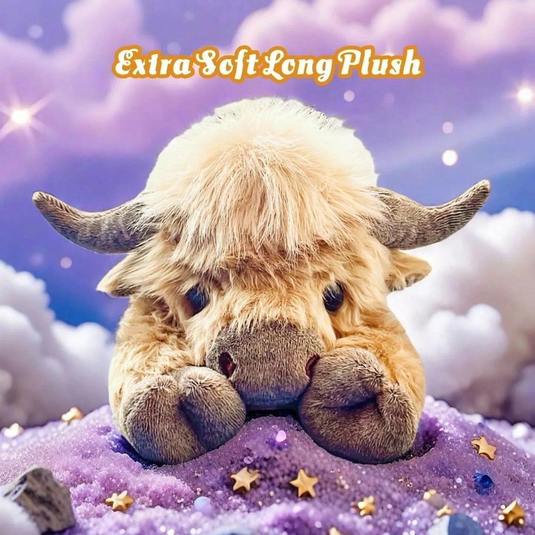 CozyCalm Weighted Cow Plush  – Soft Stuffed Animal for Kids &amp; Adults Non-Heated Sensory Toy + 50% OFF
