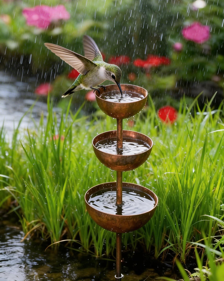 The AuraFlow Rain Catcher — Plant Support &amp; Metal Garden Ornament + 50% OFF