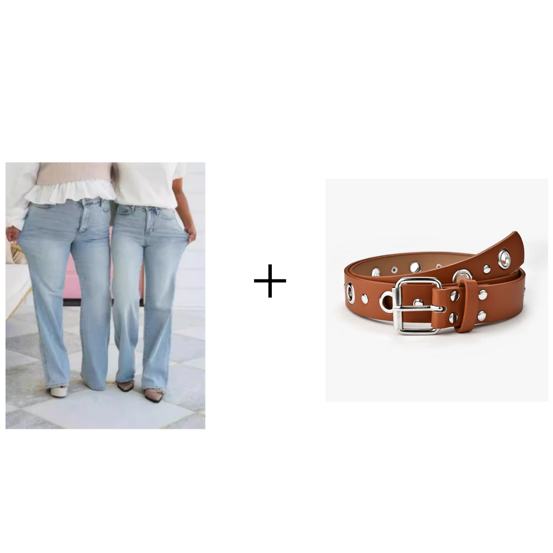 Curvelle™ – High-Stretch Tummy Control Bootcut Jeans + 50% OFF
