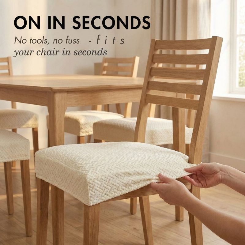 Loomfield™ – Waterproof Stretch Jacquard Dining Chair Seat Cover + 50% OFF
