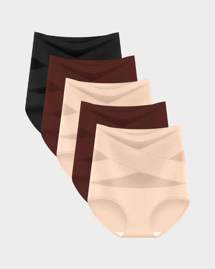 Silhova – High-Waist Cross-Compression Tummy Control Panties + 1+1  FREE