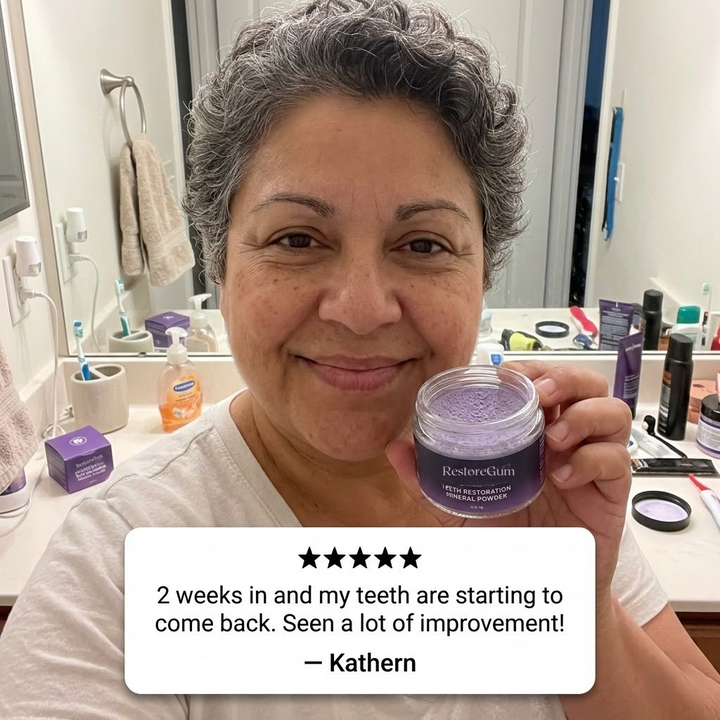 The RestoreGum Mineral Powder - Dentist-Approved, TGA Recommended for Gum &amp; Tooth Repair + 50% OFF