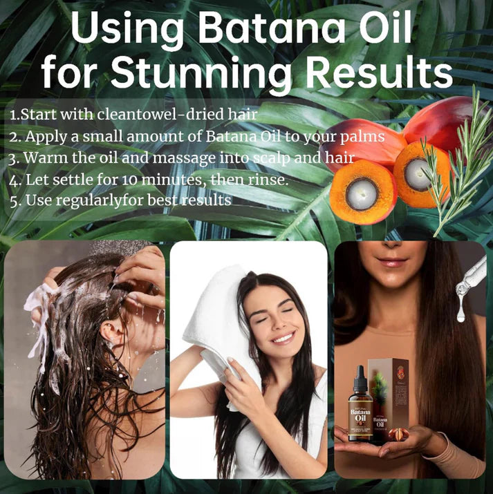 The AuraRoot Batana Oil — 100% Pure Formula for Natural Hair Growth - 50% OFF