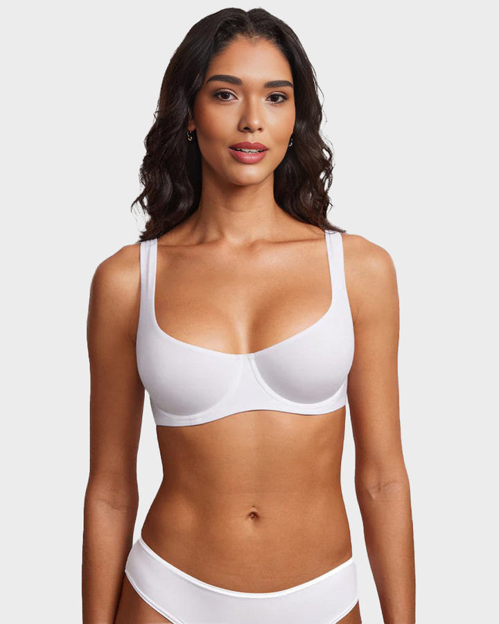 Suede™ – Buttery-Soft Seamless Unlined Underwire Balconette Bra + 50% OFF