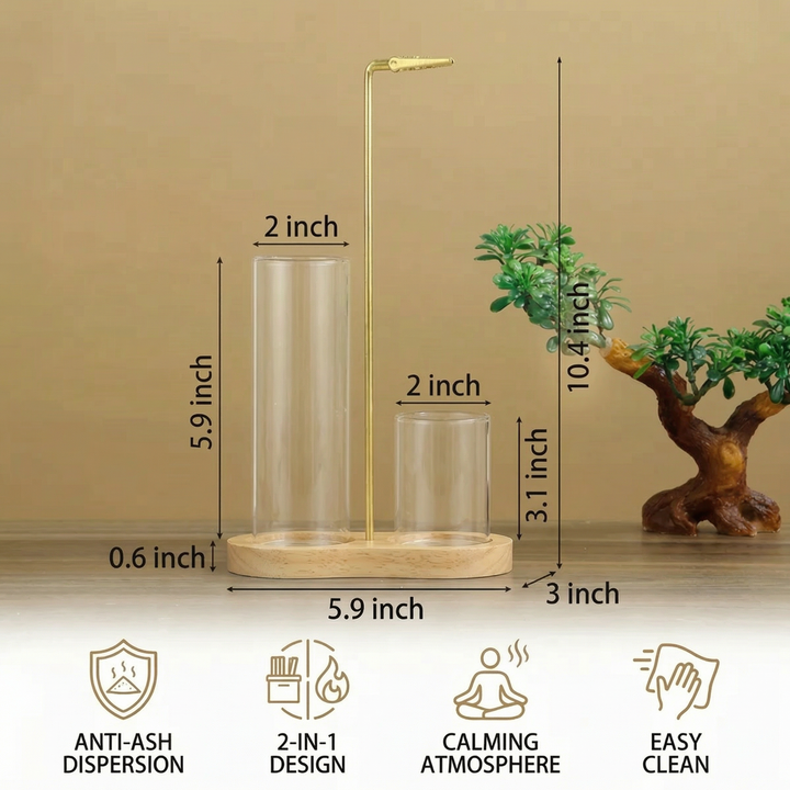 The AuraFlow Incense Catcher — Calm That Lasts, Without Ash Mess + 50% OFF