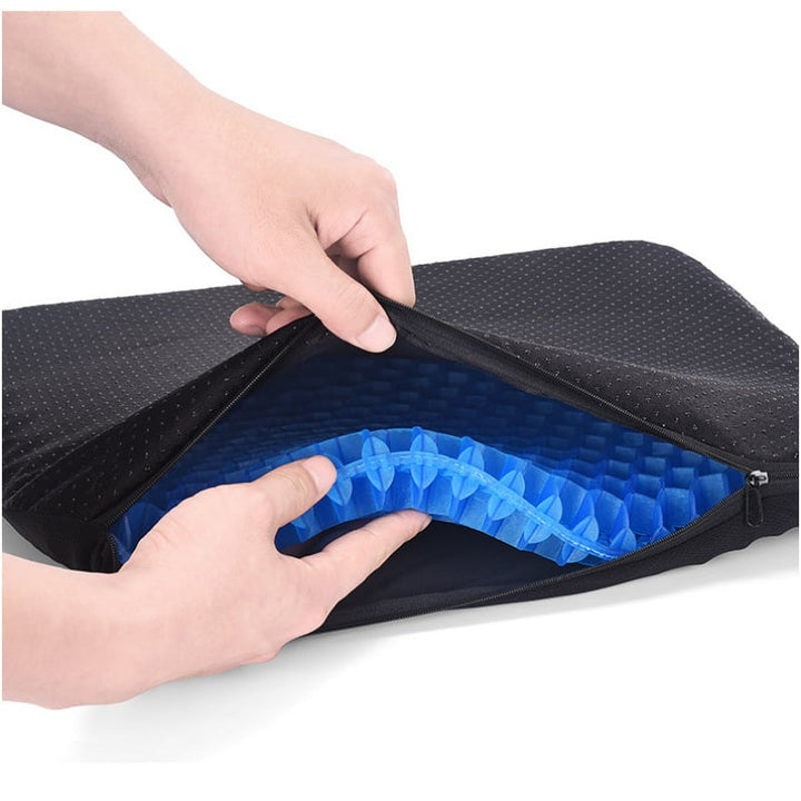 Hivecore™ – Double-Layer Honeycomb Gel Seat Cushion for All-Day Comfort &amp; Pain Relief + 50% OFF