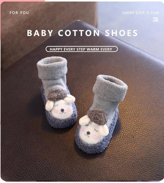 Baby Cartoon Plush Cotton Toddler Shoes – Keep Little Feet Warm, Safe &amp; Adorable – 50% OFF