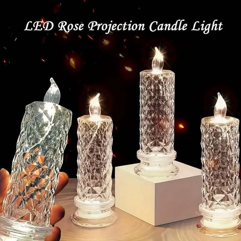 The CrystalGlitter Candle - A Dazzling, Color-Changing Glow + 50% OFF