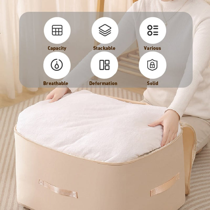 The AuraMax Compression Organizer - Ultra Space Saving, Self-Compression, and Large Khaki Size + 50% OFF