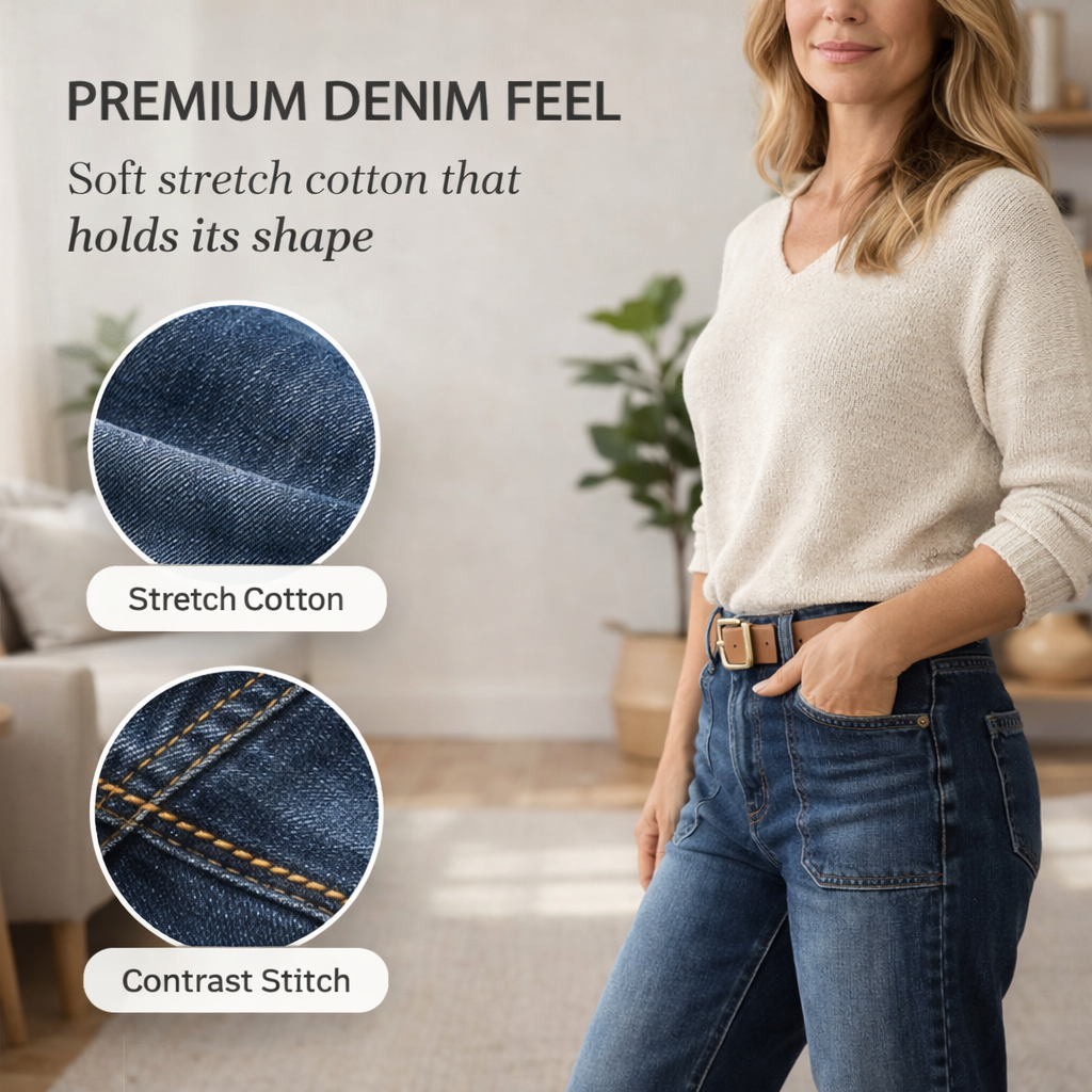 Hemworth™ – Vintage Stretch Flare Jeans for Women - 50% OFF