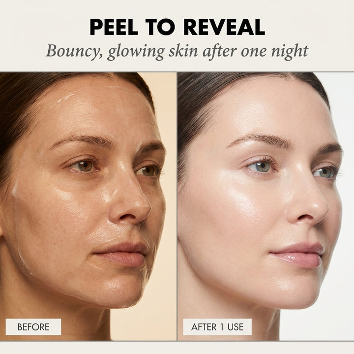 Dewpeel™ – Collagen Wrapping Night Mask | Glow, Firm &amp; Peel-Off Overnight Skin Treatment