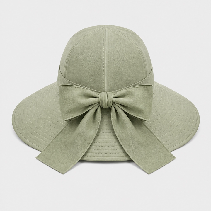 Solene™ – Foldable Wide-Brim Sun Hat with Adjustable Back Bow + 50% OFF