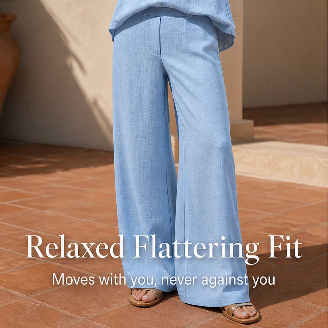 Lavelle™ – Soft Linen-Blend Relaxed Two-Piece Set + 50% OFF