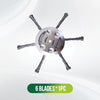 6-Inch Steel Wire Brush Cutter Trimmer Head - Universal Fit Weed Wacker Attachment - 1+1 FREE