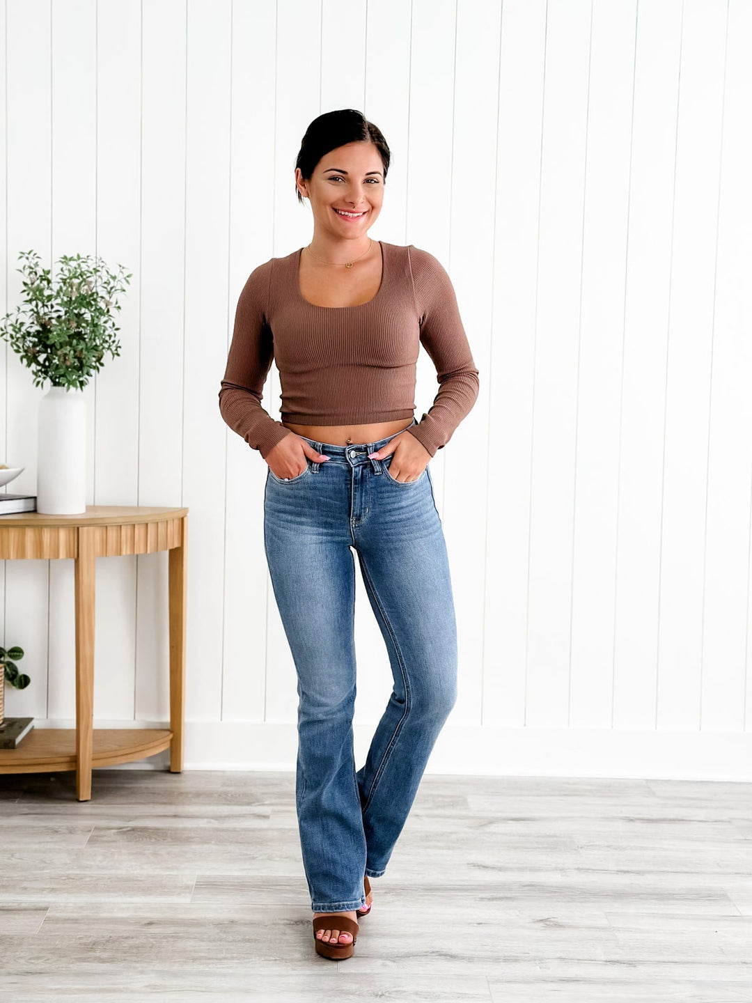 Curvelle™ – High-Stretch Tummy Control Bootcut Jeans + 50% OFF