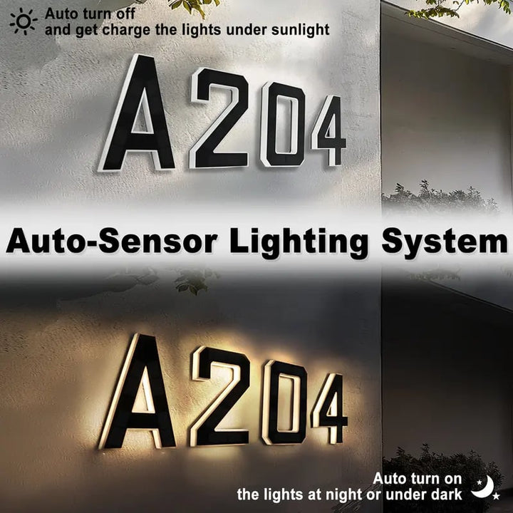 SolarGlow Address Sign - Be Seen, Be Safe - 50% OFF