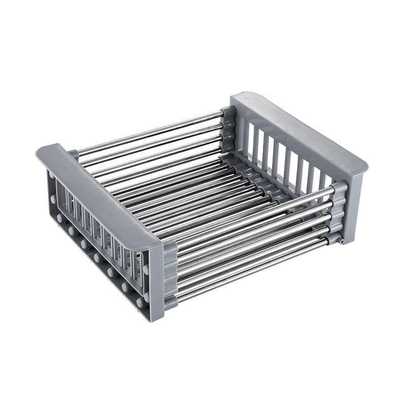 Basinwell™ – Expandable Stainless Steel Over-Sink Dish Drainer &amp; Produce Rack + 50% OFF