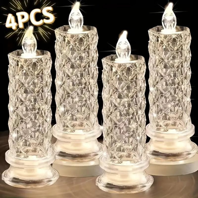 The CrystalGlitter Candle - A Dazzling, Color-Changing Glow + 50% OFF