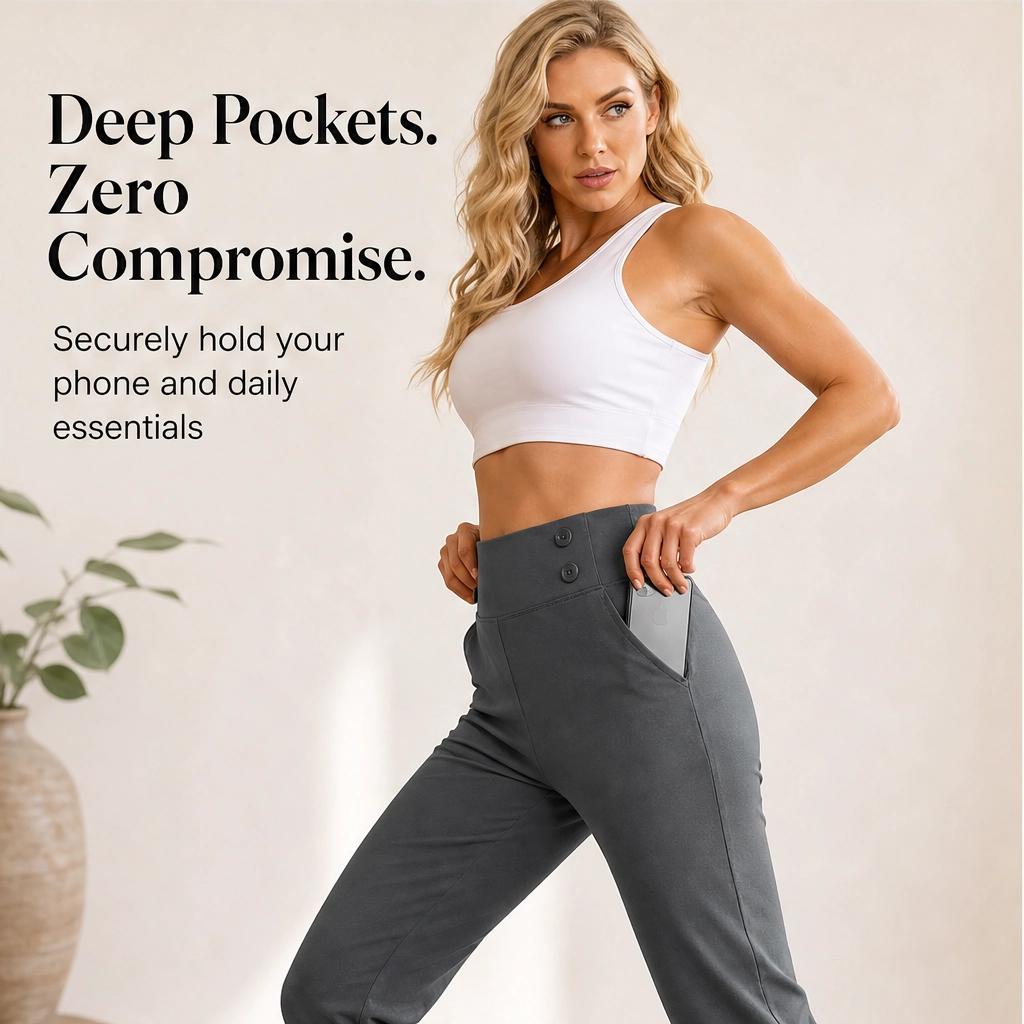 Lissora – Slimming 4-Way Stretch Pants with Deep Side Pockets + 50% OFF