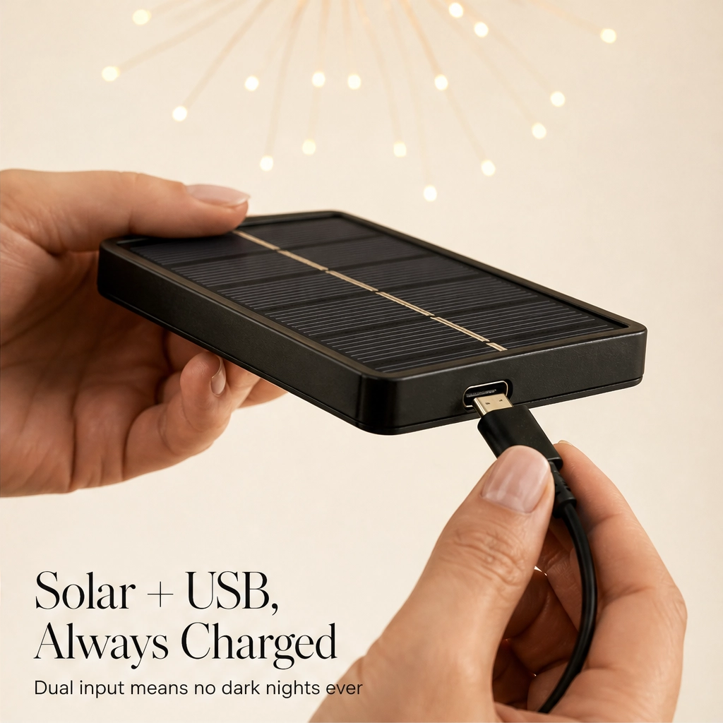 Sparkfern™ – Solar-Powered Firework String Lights for Yard &amp; Patio + 50% OFF