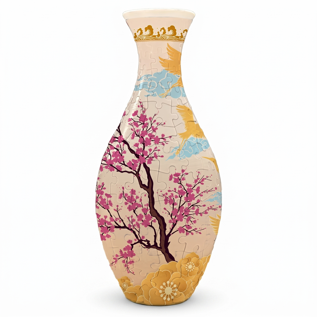 Petalcraft™ – DIY 3D Puzzle Vase with Built-In Water Reservoir for Real Flowers + 50% OFF