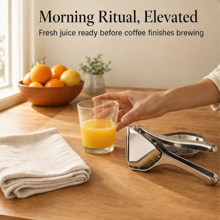 Zestwell™ – Stainless Steel Hand Press Citrus Squeezer for Lemons, Limes &amp; Oranges + 50% OFF