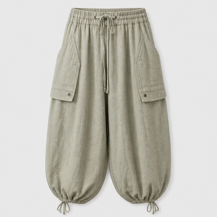 Driften™ – Breathable Cotton-Linen Lantern Pants with Deep Pockets + 50% OFF