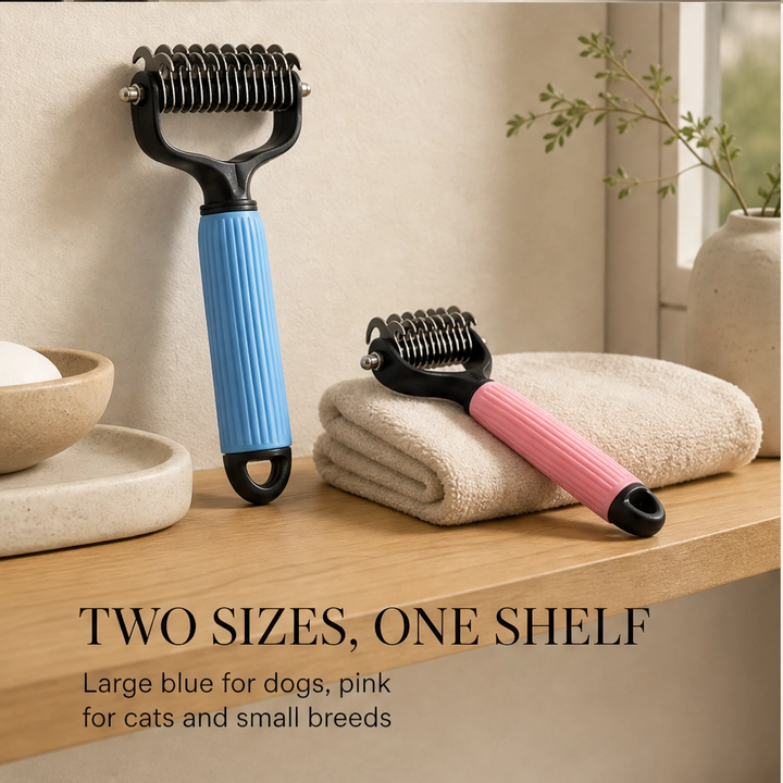 Furwell™ – Dual-Sided Dematting &amp; Deshedding Comb for Dogs &amp; Cats + 50% OFF