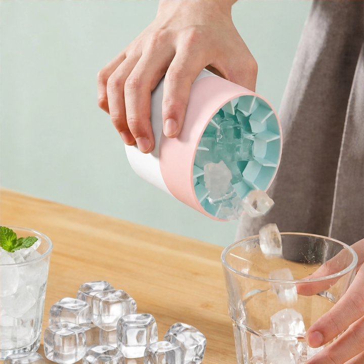 Frostwick™ – Press-to-Release Silicone Ice Cube Cup with Snap-Out Cubes &amp; Stackable Design + 50% OFF