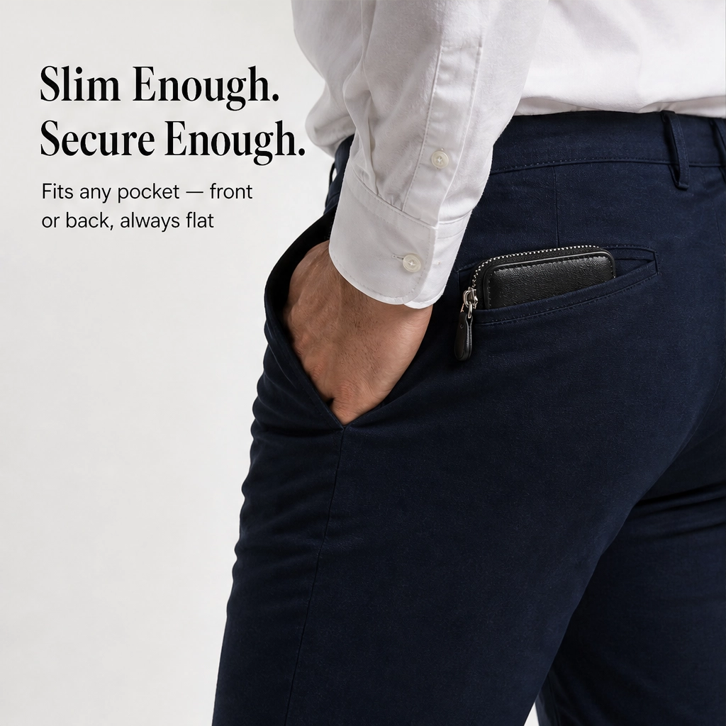 Vaulden – RFID-Blocking Zip-Around Slim Leather Wallet with ID Window + 50% OFF